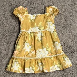 Janie and Jack Tan Floral Dress - Worn Once
